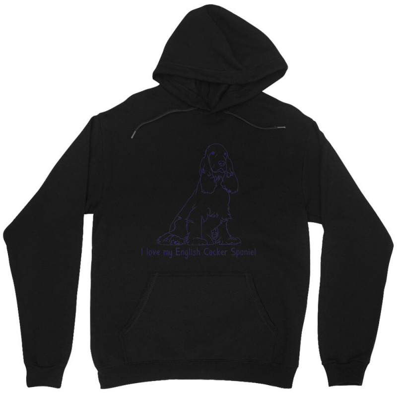 I Love My English Cocker Spaniel Dog Breed Love Unisex Hoodie by Mello Greenwood | Artistshot