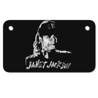 Janet Jackson, The Janet Jackson, Janet Jackson Art, Janet Jackson Vin Motorcycle License Plate | Artistshot