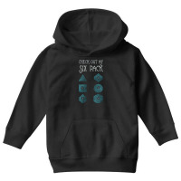 Check Out My Six Pack Dice Dragon Master Rpg Dm Gaming Youth Hoodie | Artistshot