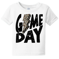 Game Day Game Day Leopard Lightning Bolt T Shirt Baby Tee | Artistshot