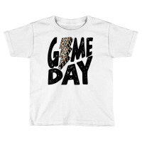 Game Day Game Day Leopard Lightning Bolt T Shirt Toddler T-shirt | Artistshot