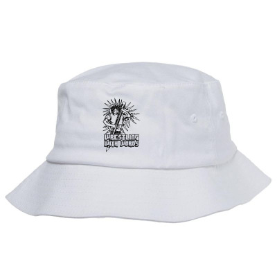 Wrestling With Words Bucket Hat Designed By Icang Waluyo