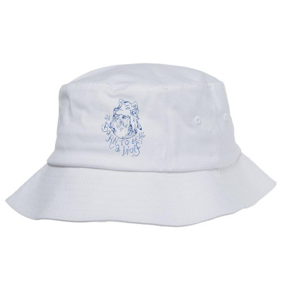 Born To Be A Wolf Bucket Hat Designed By Icang Waluyo