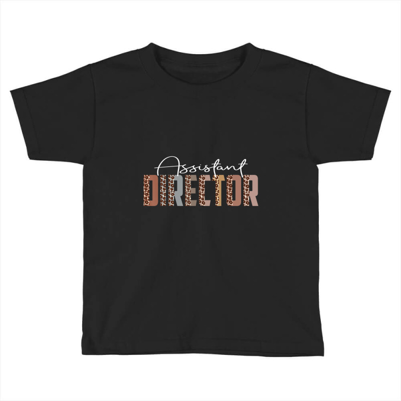 Leopard Assistant Director Job Title School Worker Toddler T-shirt by cm-arts | Artistshot