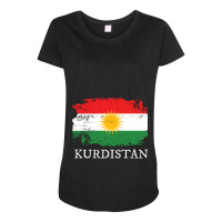 Kurdistan Flag Maternity Scoop Neck T-shirt | Artistshot