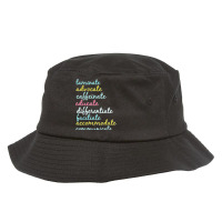 Special Education Teacher Laminate Advocate Caffeinate T Shirt Bucket Hat | Artistshot