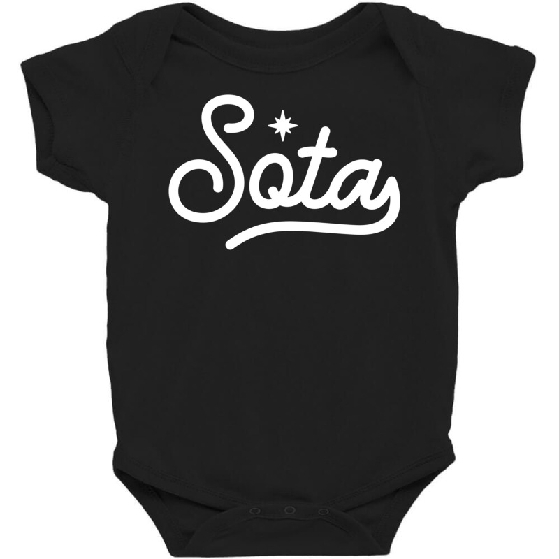 Classic Minnesota Sota Script North Star State Sweatshirt Baby Bodysuit | Artistshot