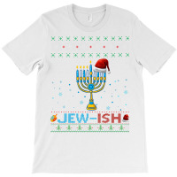 Jewish Jewish Pun Menorah Santa Hanukkah Christmas Ugly T-shirt | Artistshot