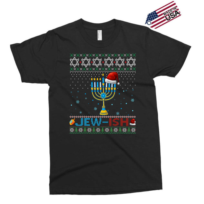 Jewish Jewish Pun Menorah Santa Hanukkah Christmas Ugly Exclusive T-shirt | Artistshot