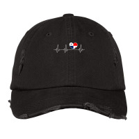 Panamá Love Heartbeat And Panamanian Flag Heart Panama T Shirt Vintage Cap | Artistshot