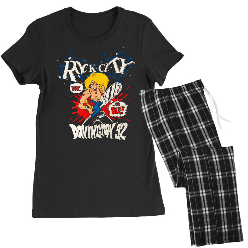 Donington, Rock City 1992, The Donington, Donington Art, Donington Vin Women's Pajamas Set by SHOPIOOT9 | Artistshot