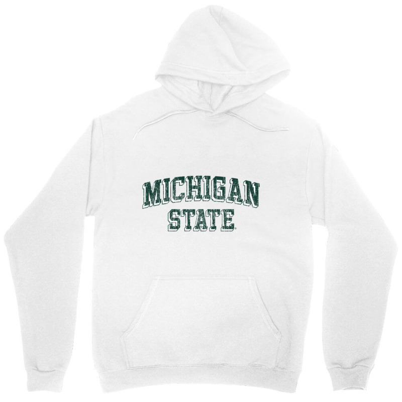 Michigan State Spartans Retro Arch Heather Gray Pullover Hoodie Unisex Hoodie | Artistshot