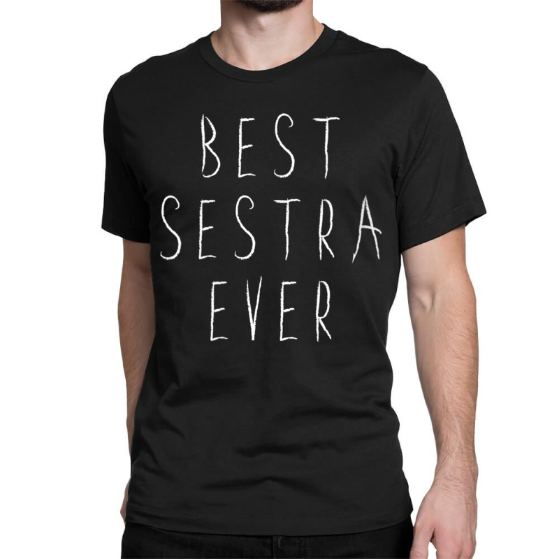 Womens Best Sestra Ever   Cool Slavic Favorite Sister V Neck T Shirt Classic T-shirt by cm-arts | Artistshot