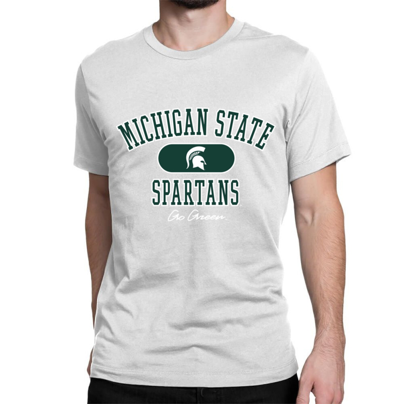 Michigan State Spartans Varsity Black Officially Licensed Pullover Hoo Classic T-shirt | Artistshot