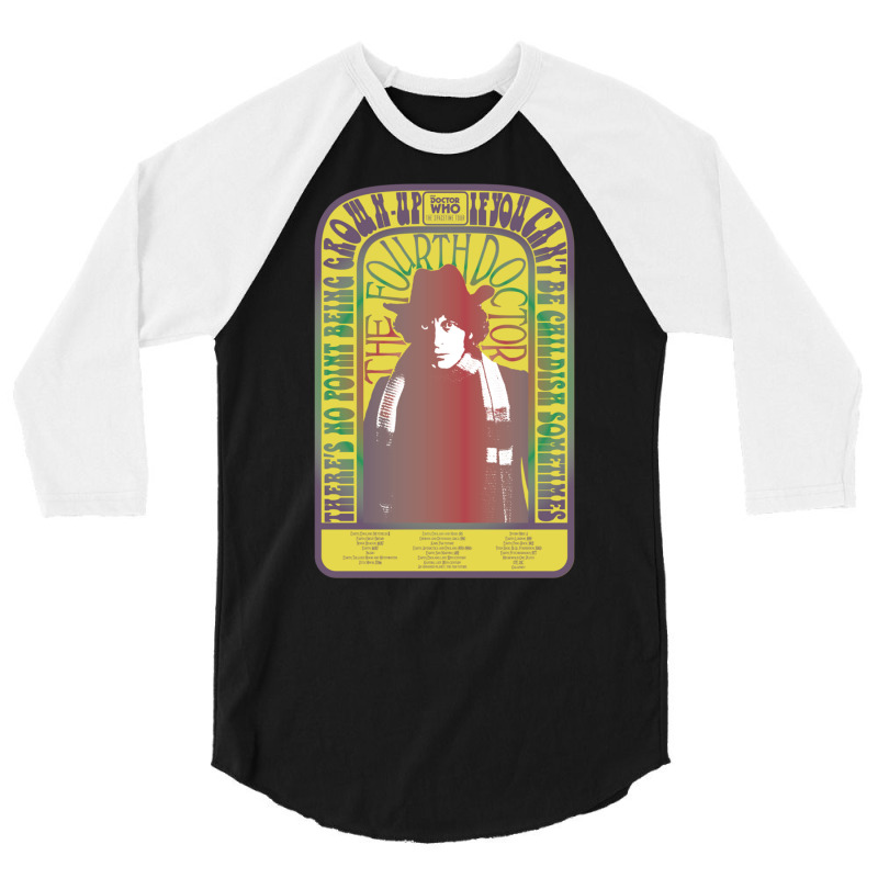 Doctor Who Spacetime Tour 4th Doctor Baker Sweatshirt 3/4 Sleeve Shirt by cm-arts | Artistshot