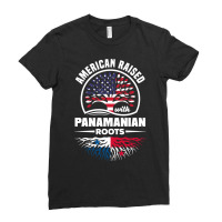 American Raised With Panamanian Roots Panama Panama Flag Pullover Hood Ladies Fitted T-shirt | Artistshot