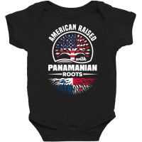 American Raised With Panamanian Roots Panama Panama Flag Pullover Hood Baby Bodysuit | Artistshot