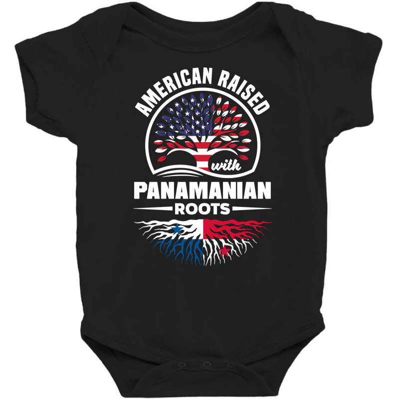 American Raised With Panamanian Roots Panama Panama Flag Pullover Hood Baby Bodysuit by cm-arts | Artistshot