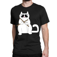 Cat Drummer Music Lover Musician Instrumentalist Kitty Tank Top Classic T-shirt | Artistshot