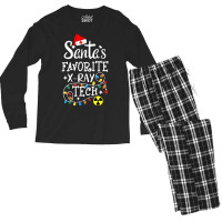 Santa's Favorite Xray Technician Radiologic Technologist Men's Long Sleeve Pajama Set | Artistshot