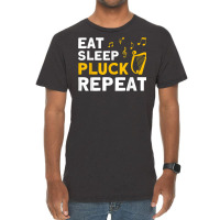 Harpist Eat Sleep Pluck Repeat Harp Player T Shirt Vintage T-shirt | Artistshot