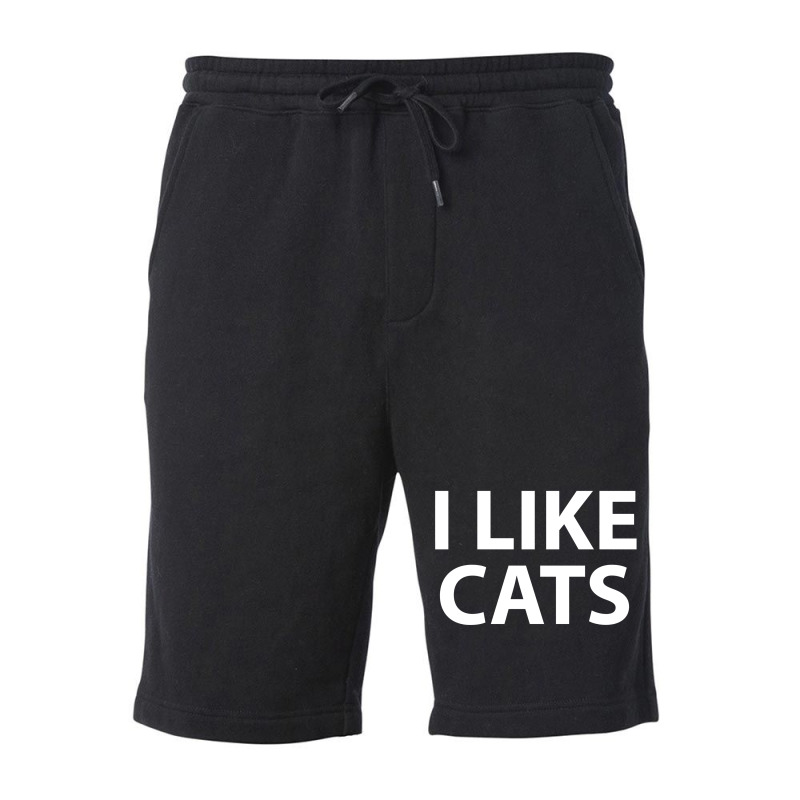 I Like Cats Fleece Short | Artistshot