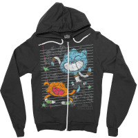 Cn Gumball And Darwin Sketched Paper Zipper Hoodie | Artistshot