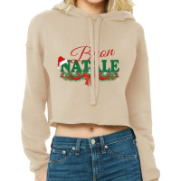 Italian Christmas Design Tanti Auguri Buon Natale Raglan Baseball Tee Cropped Hoodie | Artistshot