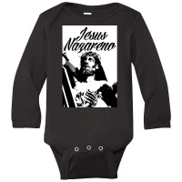 Jesus Of Nazareth, Jesus Of Nazareth Art, The Jesus Of Nazareth, Jesus Long Sleeve Baby Bodysuit | Artistshot