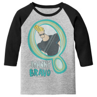 Cn Johnny Bravo Mirror Portrait Youth 3/4 Sleeve | Artistshot