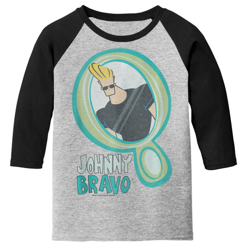 Cn Johnny Bravo Mirror Portrait Youth 3/4 Sleeve by ngodieutrinh | Artistshot