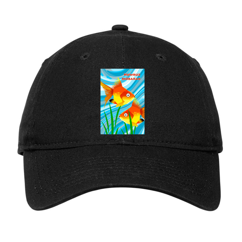 Nowruz Mobarak Persian New Year Goldfish Adjustable Cap by cm-arts | Artistshot