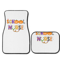 School Nurse Halloween Costume Registered Nurse Life Pumpkin Full Set Car Mats | Artistshot