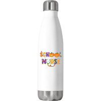 School Nurse Halloween Costume Registered Nurse Life Pumpkin Stainless Steel Water Bottle | Artistshot