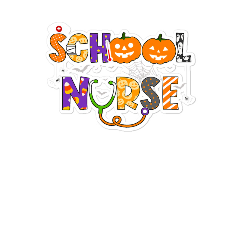 School Nurse Halloween Costume Registered Nurse Life Pumpkin Sticker | Artistshot