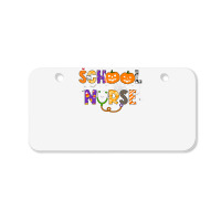 School Nurse Halloween Costume Registered Nurse Life Pumpkin Bicycle License Plate | Artistshot