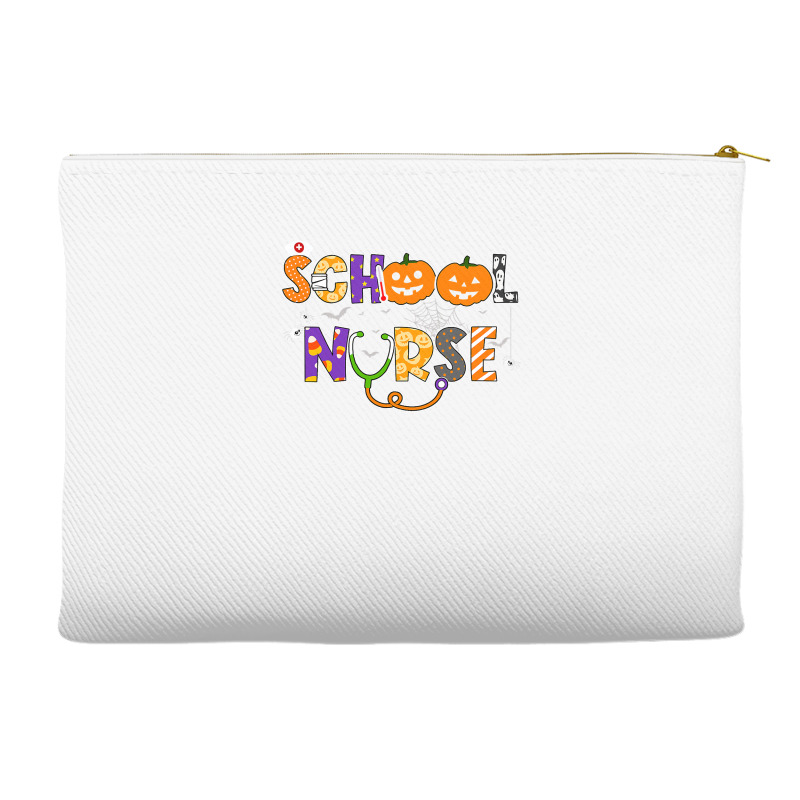 School Nurse Halloween Costume Registered Nurse Life Pumpkin Accessory Pouches | Artistshot