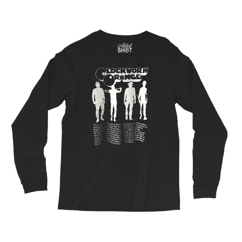 Clockwork Orange, Clockwork Orange Action, Thriller Film, The Clockwor Long Sleeve Shirts by SHOPIOOT9 | Artistshot