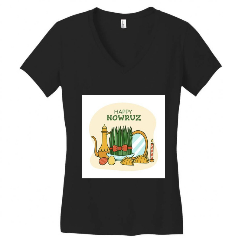 Nowruz. Women's V-Neck T-Shirt by cm-arts | Artistshot