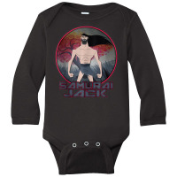 Cn Samurai Jack Circle Portrait Long Sleeve Baby Bodysuit | Artistshot