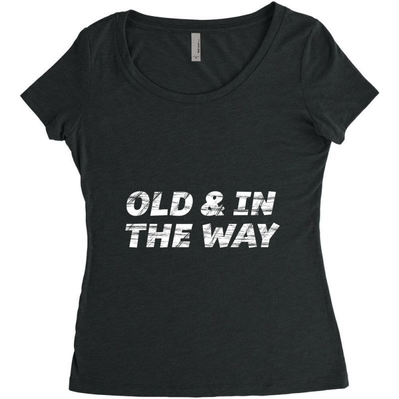 Old And In The Way For Oldest Child Women's Triblend Scoop T-shirt by cm-arts | Artistshot