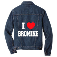 I Love Bromine Men Denim Jacket | Artistshot