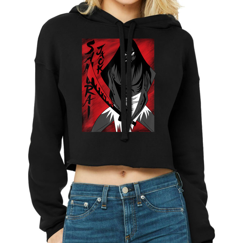 Cn Samurai Jack Red Poster Cropped Hoodie by ngodieutrinh | Artistshot