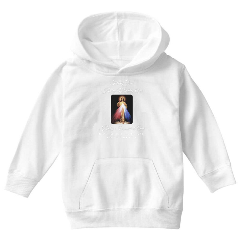 Divine Mercy Holy God Holy Mighty One Prayer Catholic Premium T Shirt Youth Hoodie by cm-arts | Artistshot