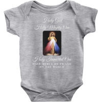 Divine Mercy Holy God Holy Mighty One Prayer Catholic Premium T Shirt Baby Bodysuit | Artistshot