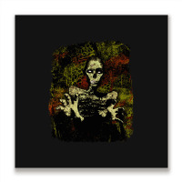 Zombie Chic, Zombie Chic Vintage, Zombie Chic Art, Zombie Chic Paintin Metal Print Square | Artistshot