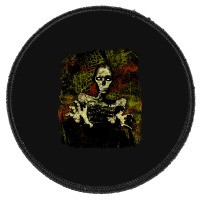 Zombie Chic, Zombie Chic Vintage, Zombie Chic Art, Zombie Chic Paintin Round Patch | Artistshot