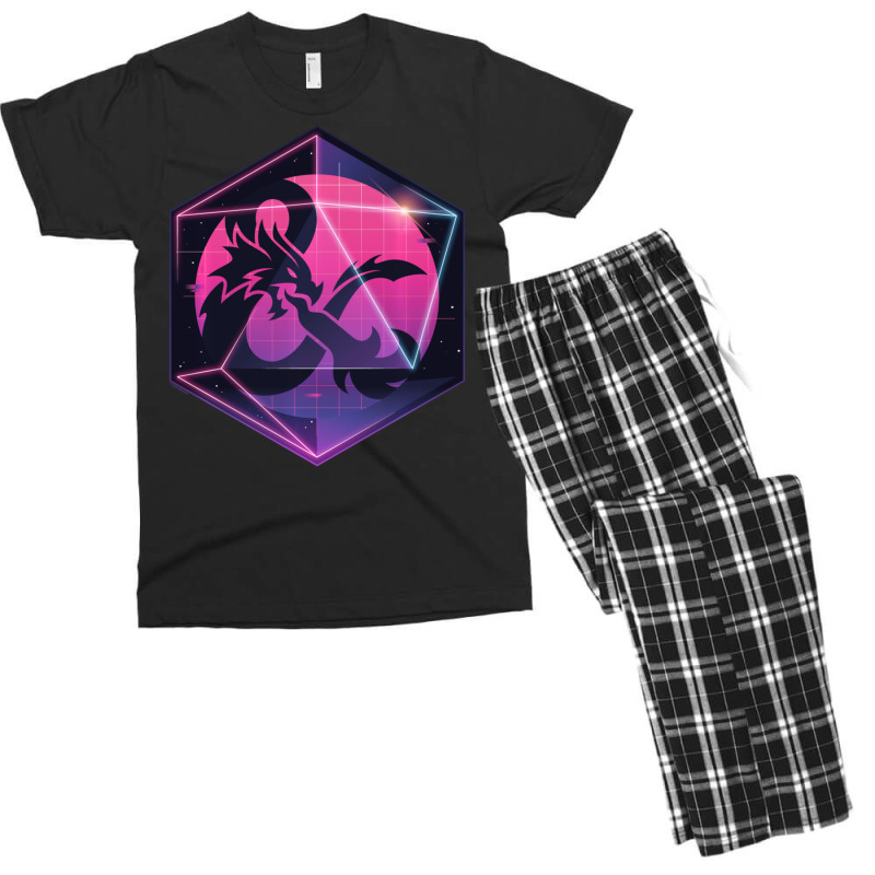 Dungeons & Dragons Ampersand In 3d Dice Men's T-shirt Pajama Set | Artistshot