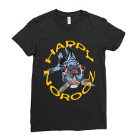 Happy Norooz Artistic Greeting With Blackmoor Goldfish Ladies Fitted T-shirt | Artistshot