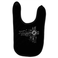 Cpu Heart Chipset Board Electrical Electronic Engineer Long Sleeve T S Baby Bibs | Artistshot